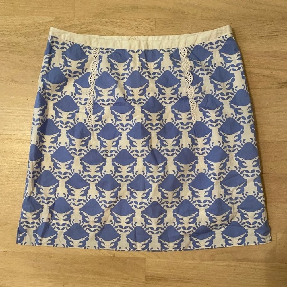 Lilly Pulitzer Pinched by a Crab skirt size 0
